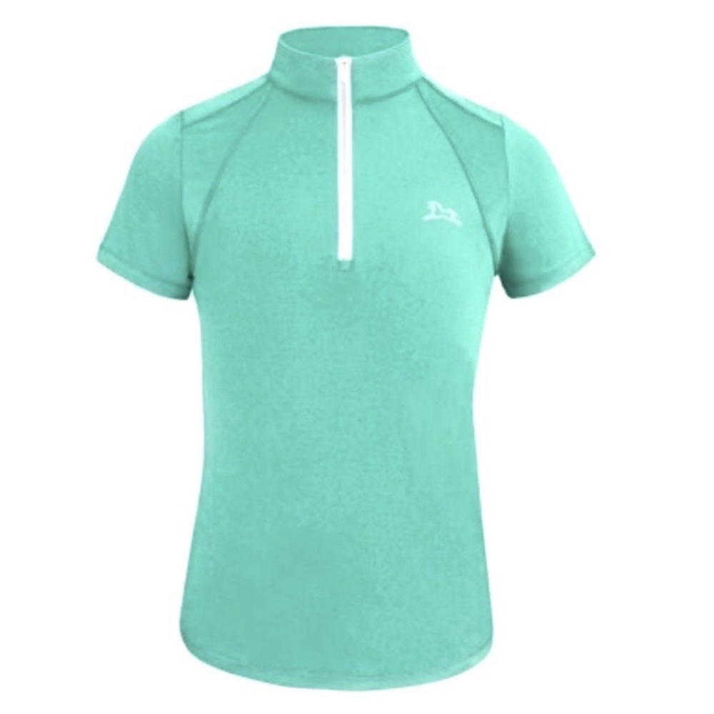 Women’s equestrian 1/4 zip polo shirt. RJ Classics brand SS 1/4 zip size L